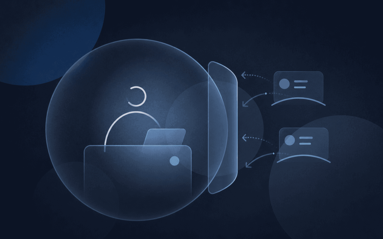 Abstract editorial illustration of a solo practitioner balancing calls and appointments.